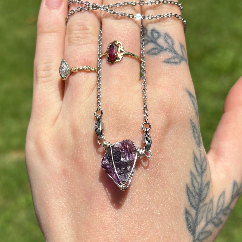 Flourite interchangeable necklace - Picture 1 of 3